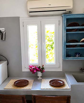 Η κουζίνα στο διαμέρισμα Κελάρι